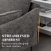 EROMMY U Shaped Sectional Sofa,Chenille Convertible Sectional Couch Ottman for Living Room,Grey - 4 of 4