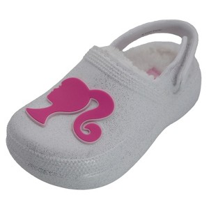 Barbie Toddler Girls' Faux Fur Lined Clogs with Adjustable Strap - 1 of 4