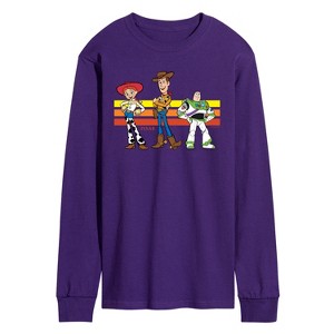Men's - Toy Story - Buzz, Woody, And Jessie Long Sleeve Graphic T-Shirt - 1 of 2