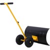 SEVOBAL Snow Shovel with Wheels, Snow Pusher, Cushioned Adjustable Angle Handle Snow Removal Tool 10" Wheels, Black, 29"*47"*16.5" - 3 of 4