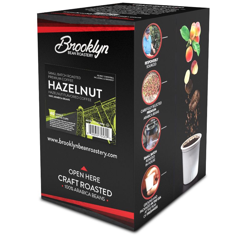 Brooklyn Bean Hazelnut Coffee Pods, 3 of 7