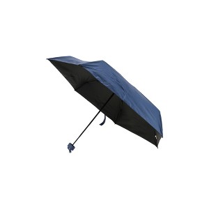 Unique Bargains Umbrella 6-Rib Flat 50% Fold Mini Parasol Full Shading-Sun Protection Impact Cloth 34.25"x20.47" 1 Pcs - 1 of 4