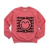 Simply Sage Market S.W.Smiley Choose Happy Smiley Face Sweatshirt - 2 of 4
