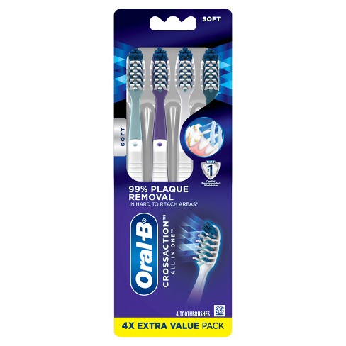 Oral-b Crossaction All In One Toothbrushes, Deep Plaque Removal