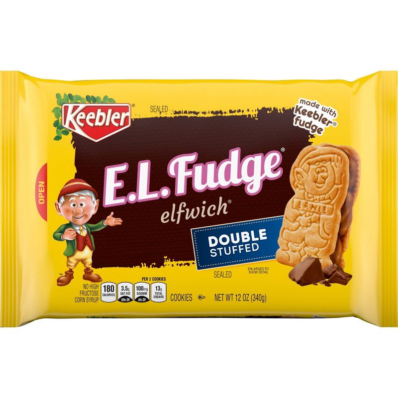 Keebler E.L. Fudge Double Stuffed Cookies - 12oz, 1 of 7