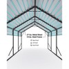13x21x10 FT Metal Carport with Reinforced Frame, Galvanized Steel Roof & Enhanced Base Heavy Duty Car Ports for All-Weather Car Garage Shelter for Car - 3 of 4