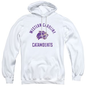 Western Carolina University Official Catamounts Logo Adult Pull-Over Hoodie, Athletic Heather - 1 of 4