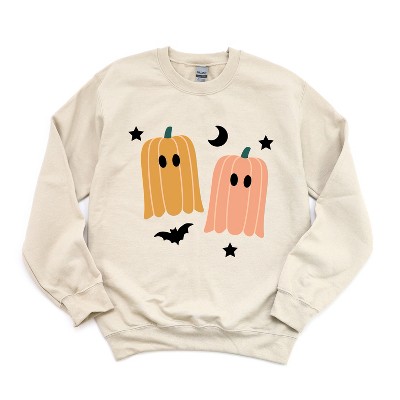 Simply Sage Market Women's Graphic Sweatshirt Pumpkin Ghost