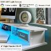 SinCiDo Height Adjustable Electric Standing Desk with Charging Station, 48" Sit Stand Up Computer Home Office Desk with LED Lights, Antique White - 4 of 4