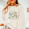 S.W.Smiley Peace Purpose Presence - Women's Lightweight Garment Dyed Sweatshirt - 3 of 4