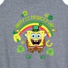 Women's - SpongeBob Squarepants - Spongebob Happy St Patricks Day Graphic Racerback Tank - 2 of 4