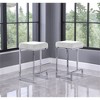 Best Master Furniture,Dorrington Velvet Backless Counter Height Stool (Set of 2) - 2 of 2