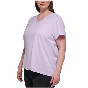 Calvin Klein Womens Cotton V Neck Basic T-Shirt - 1 of 1
