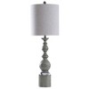 Pateley Spindle Table Lamp with Acrylic Detail and Drum Shade Blue/Gray - StyleCraft: Farmhouse Style, UL Listed - 4 of 4