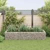 vidaXL Raised Garden Bed Raised Flower Bed Gabion Basket Galvanized Steel - 2 of 4
