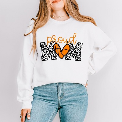 Simply Sage Market Proud Mom Basketball (Colorful) Sweatshirt