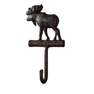 Park Designs Cast Moose Single Hook - Burl - Set of 2 - 1 of 4