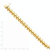 Black Bow Jewelry 12mm 14k Yellow Gold Hollow San Marco Chain Necklace 17 Inch - 3 of 4