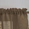 Kate Aurora Living Double Layered Sheer Rod Pocket Ascot Window Valances - 3 of 4