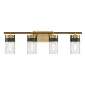 Savoy House Brickell 4 - Light Vanity in  Warm Brass - 1 of 4