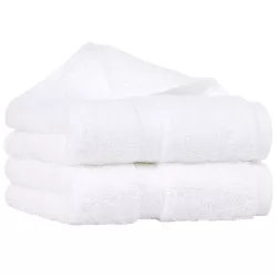 PiccoCasa Hand Towels Cotton Bathroom Soft Absorbent 750GSM Extra Large Hotel Towels 2 Pcs Snow White 16"x30"