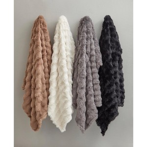 BrylaneHome Cascade Ultra Fine Faux Fur Throw - 1 of 4