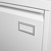 INFURNIC Decorative Storage Cabinet 2 Drawer File Cabinet with Lock for Modern Office Spaces, White, 30.9"*6.5"*27.7" - 2 of 4