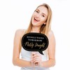 Big Dot of Happiness Funny New Year's Eve - Gold - New Years Eve Party Decorations - Photo Booth Props Kit - 10 Piece - 3 of 4