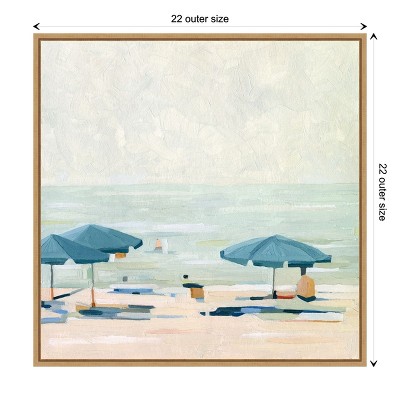 Sylvie Maple Framed Coastal Landscape Canvas Print, 22 x 22 Inches