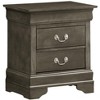 NicBex Classic Nightstand with 2 Drawers End table with Metal Handles Modern Bedside Table for Living Room, Bedroom, Study - 2 of 4