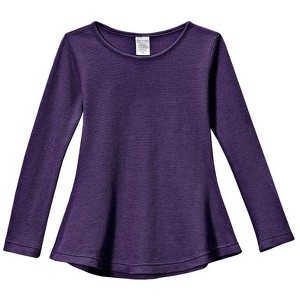 City Threads USA-Made Thermal Girls Soft & Cozy Long Sleeve Tunic - 1 of 2