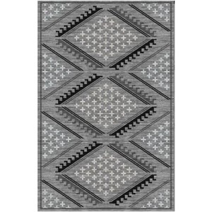Washable Boho Runner Rug, Geometric Hallway Runner, Stain Resistant Thin Carpet with Reinforced Edges, Foldable Easy Clean Area Rug - 1 of 1
