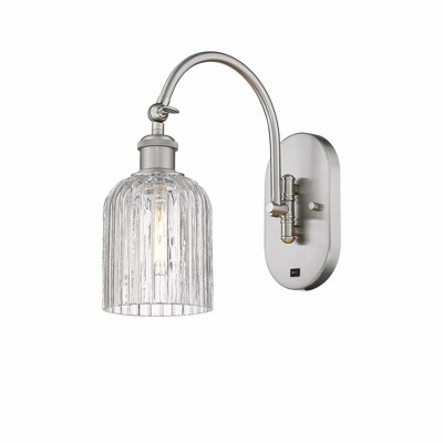 Bridal Veil - 1 Light Arm Swivels Side to Side Wall Sconce In Art Deco Style-12.5 Inches Tall and 5 Inches Wide