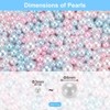 Unique Bargains Crafting Decorative Fillers No Hole Vase Faux Pearl 0.12-0.31inch 800 Pcs - 2 of 4