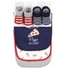 Hudson Baby Infant Boy Cotton Bib and Sock Set, Pizza, One Size - 2 of 4