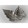 Jiallo Double Maple leaves Nickel colour nuts tray 11.5 x 7.5 x 2" - 2 of 3