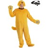 HalloweenCostumes.com Plus Size Dug Costume | Adult Disney and Pixar UP Dug the Dog Yellow Jumpsuit with Hood, Paws, and Tail - 2 of 4
