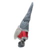Northlight Bobbling Christmas Gnome with Metal Spring Frame - 23.25" - Red and Gray - 2 of 3