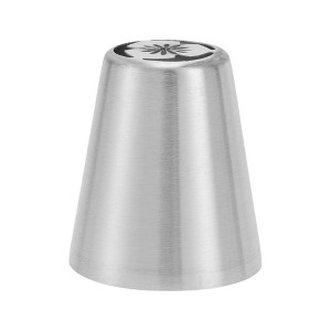 Unique Bargains Piping Tip 304 Stainless Steel Silver Tone 0.98"x1.46"x1.65" 1 Pcs - 1 of 3