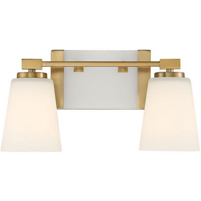 Savoy House Darby 2 - Light Vanity in  Warm Brass