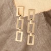 SOHI Women's gold Link Drop Earrings - 2 of 3