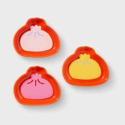 3pc Lunar New Year Ceramic Dumpling Dipping Sauce Saucer Set