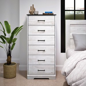 Prepac 23.75" Wide Rustic Ridge 6 Drawer Dresser - 1 of 4