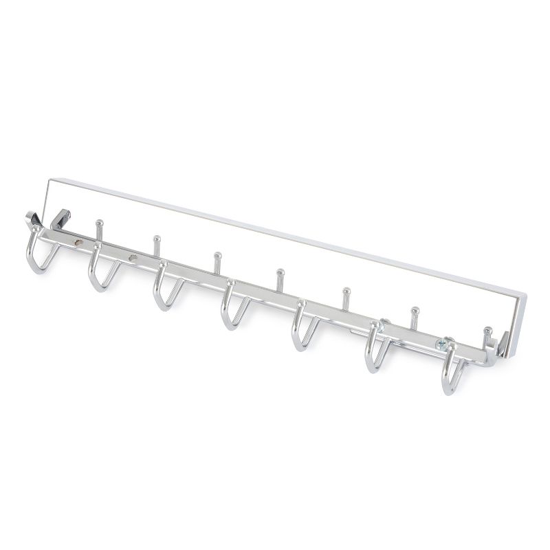 Rev-A-Shelf Sidelines CBRSL-14 14 Inch Pullout Sliding Deluxe Belt and Tie Accessory Organization Rack Holder Hanger with 7 Hooks, 5 of 7