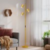 SUGIFT Floor Lamp with 3 Adjustable Rotating Light Heads – Vintage Farmhouse Standing Lamp for Living Room, Bedroom & Office - 2 of 4