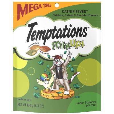 Temptations Cheese, Chicken and Catnip Flavor Mix-Ups Crunchy Treats Cat Treats
