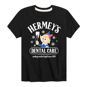 Boys' - Rudolph - Hermeys Dental Care Short Sleeve Graphic T-Shirt - 1 of 4