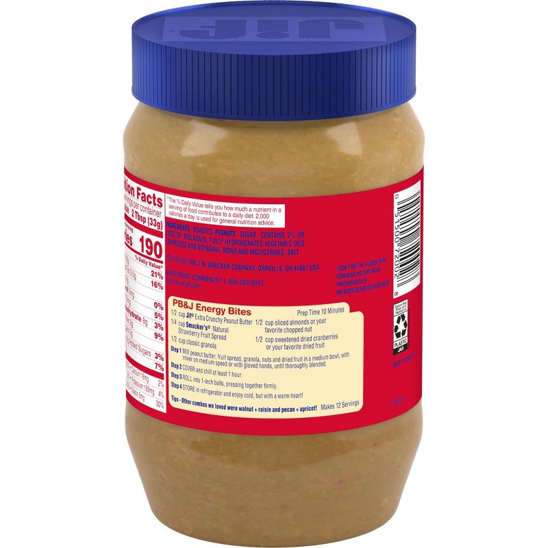 Jif Extra Crunchy Peanut Butter - 40oz, 3 of 7