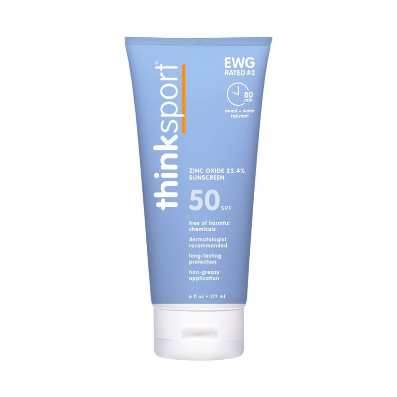 thinksport Mineral Sunscreen Water Resistant Lotion - SPF 50, 1 of 14