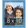 PosterPalooza | Photo Size Shabby Chic Blue Picture Frame - UV Acrylic, Foam Board Backing, Hanging Hardware - 2 of 4